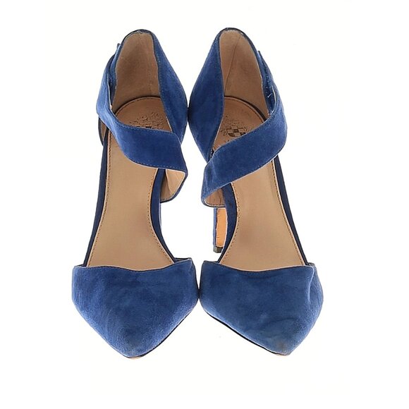 Vince Camuto Shoes - Vince Camuto Royal Blue Suede Heels
